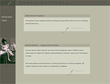 Tablet Screenshot of genealogytools.net